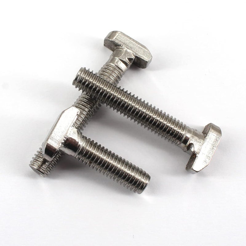 Faspiroty 20Pcs M6x20 304 Stainless Steel T-Slot Bolt 30 Series Aluminum Profile T-Shaped Screw Bolt Fastener 15.3mm Head Size - Image 5
